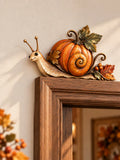 Pumpkin Snail Wooden Door Topper