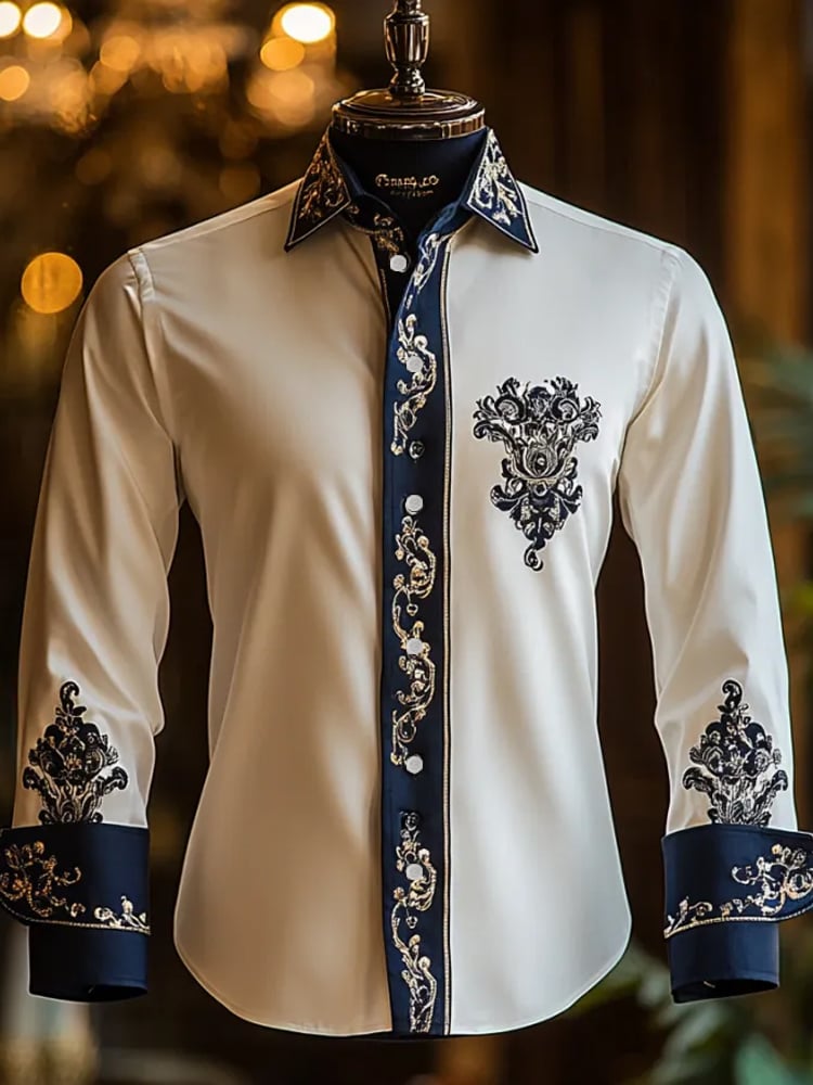 Men's Silk Long Sleeve Shirt