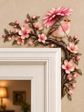 🌸 🐦 Cute Bird With Pink Flower Umbrella Door Corner Decor