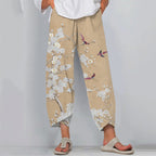 Floral Print Loose Casual Pants