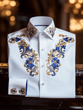 Men's Luxury Vintage Long Sleeve Shirt