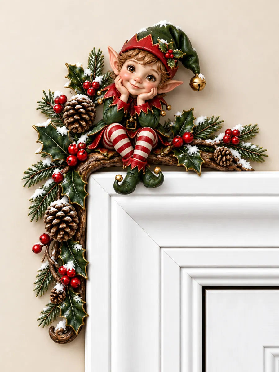 Christmas Elf Door Frame Decor