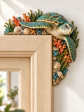 Sea Turtle Coral Garden Door Frame Corner Ornament