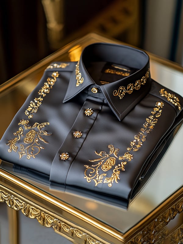 Men's Silk Long Sleeve Shirt
