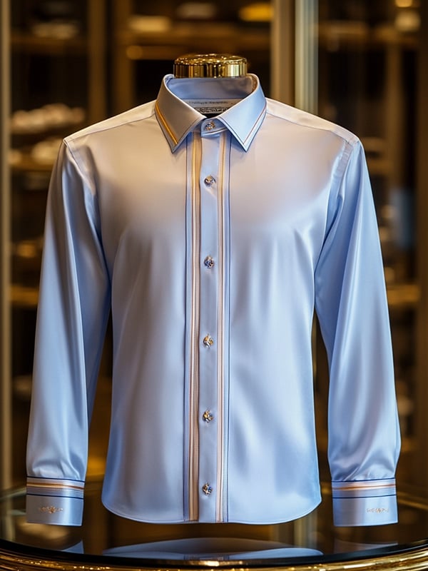 Men's Silk Long Sleeve Shirt