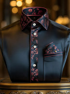 Men's Silk Business Luxury Long Sleeve Shirt