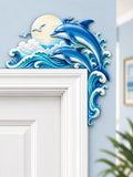 Dolphin Wave Door Frame Corner Decor