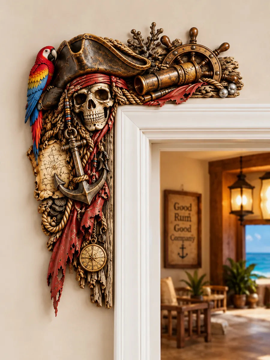 Pirate Nautical Art Door Corner Decor