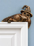 Wizard Owl Door Frame Corner Decor