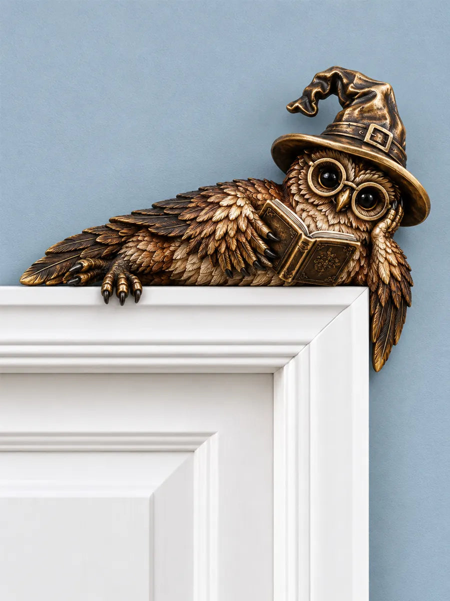 Wizard Owl Door Frame Corner Decor