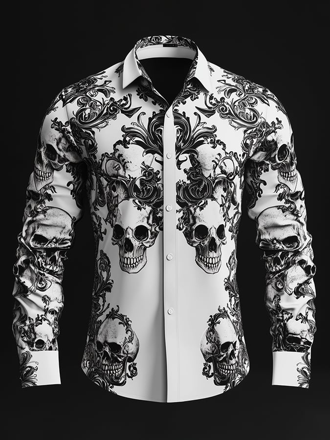 Men's Retro Gothic Dark Shirt