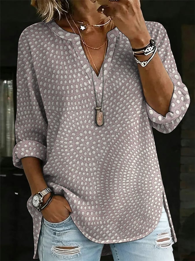 Women's Casual Geometric Print Top