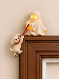 👻 Funny Ghost & Puppy Door Topper – Cute Halloween Hanging Decor