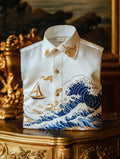 Men's satin Long Sleeve Shirt