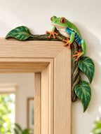 🐸Charming Red-Eyed Tree Frog Door Frame Corner Decor