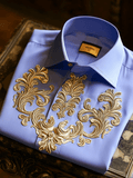 Men's Luxury Vintage Long Sleeve Shirt
