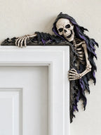 💀 Spooky Reaper Door Frame Corner Decor