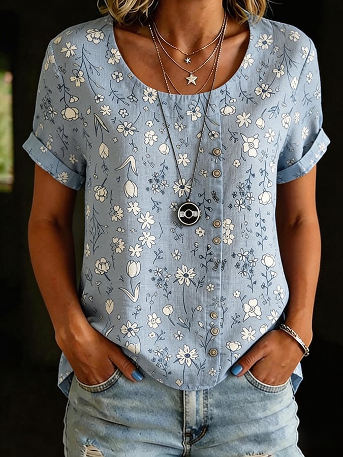 Women'S Striped Patchwork Geometric Casual Top