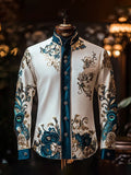 Men's Ethnic Pattern Lapel Shirt