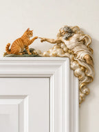 🐱Adorable Peek-a-Boo Tuxedo Cat Door Frame Decor