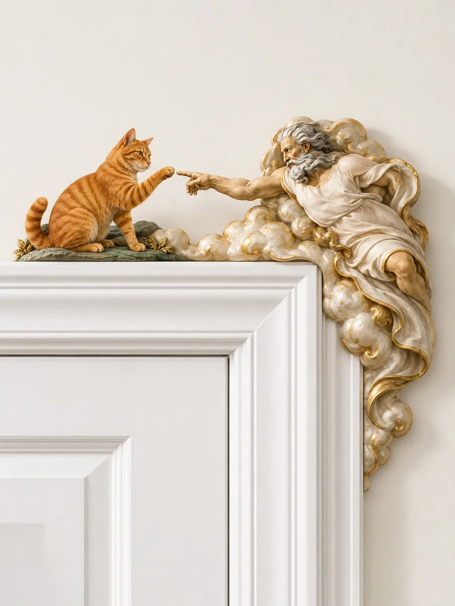 👑Creative Creation of Cat Door Frame Corner Decoration