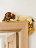 🐾Adorable Sleeping Dachshund Door Frame Decor