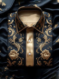Unique Collection Effortless chic Shirt High Elasticity men's printed shirt