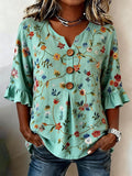 Women'S Casual Printed Top