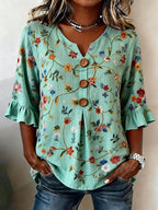 Women'S Casual Printed Top