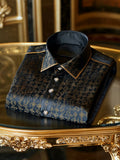Men's Satin Long Sleeve Shirt
