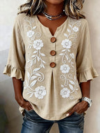 Women'S Casual Printed Top