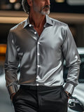 Men's Fashion Design Printed Long Sleeve Shirt