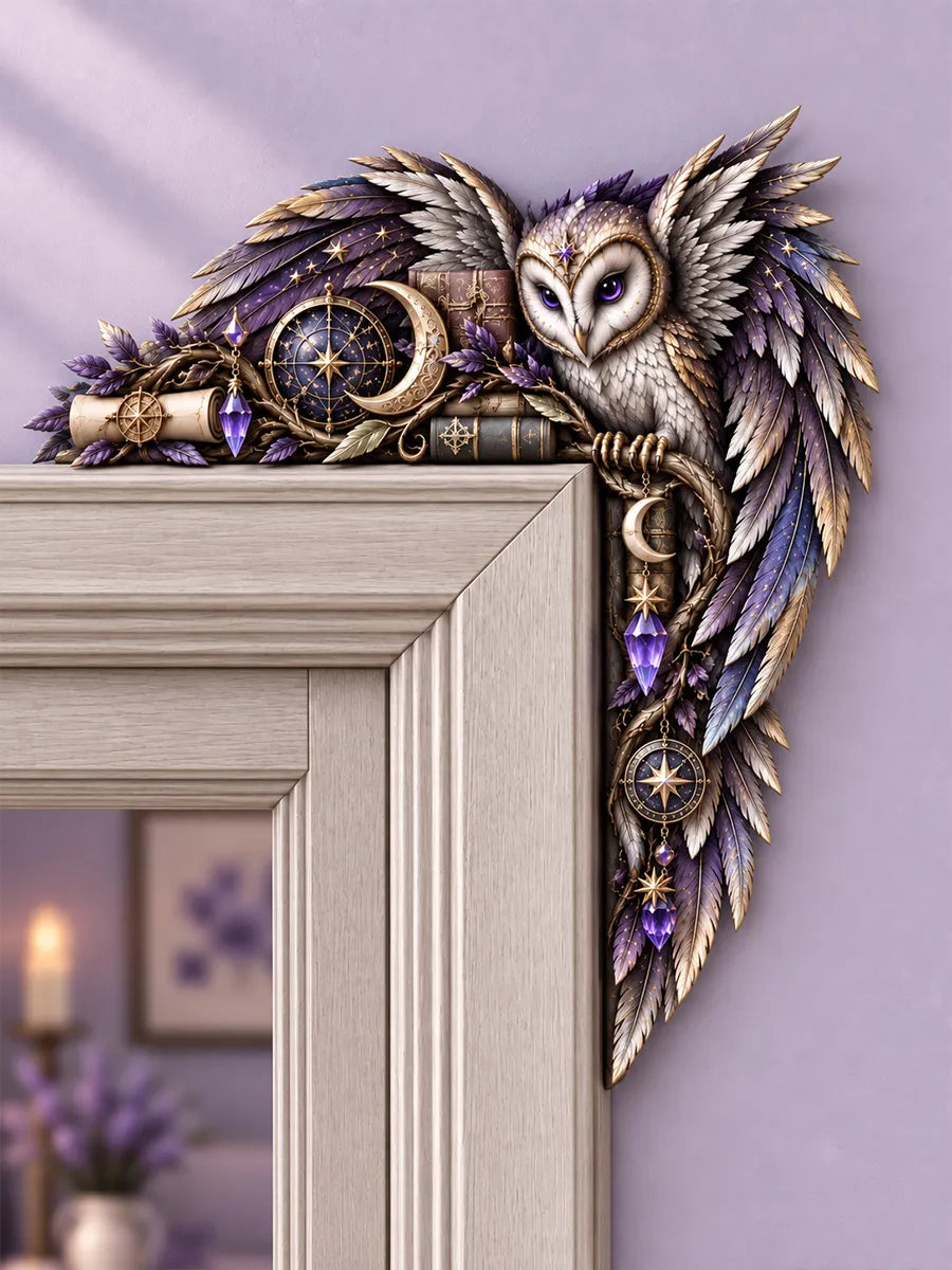 🦉 Celestial Owl Door Frame Topper