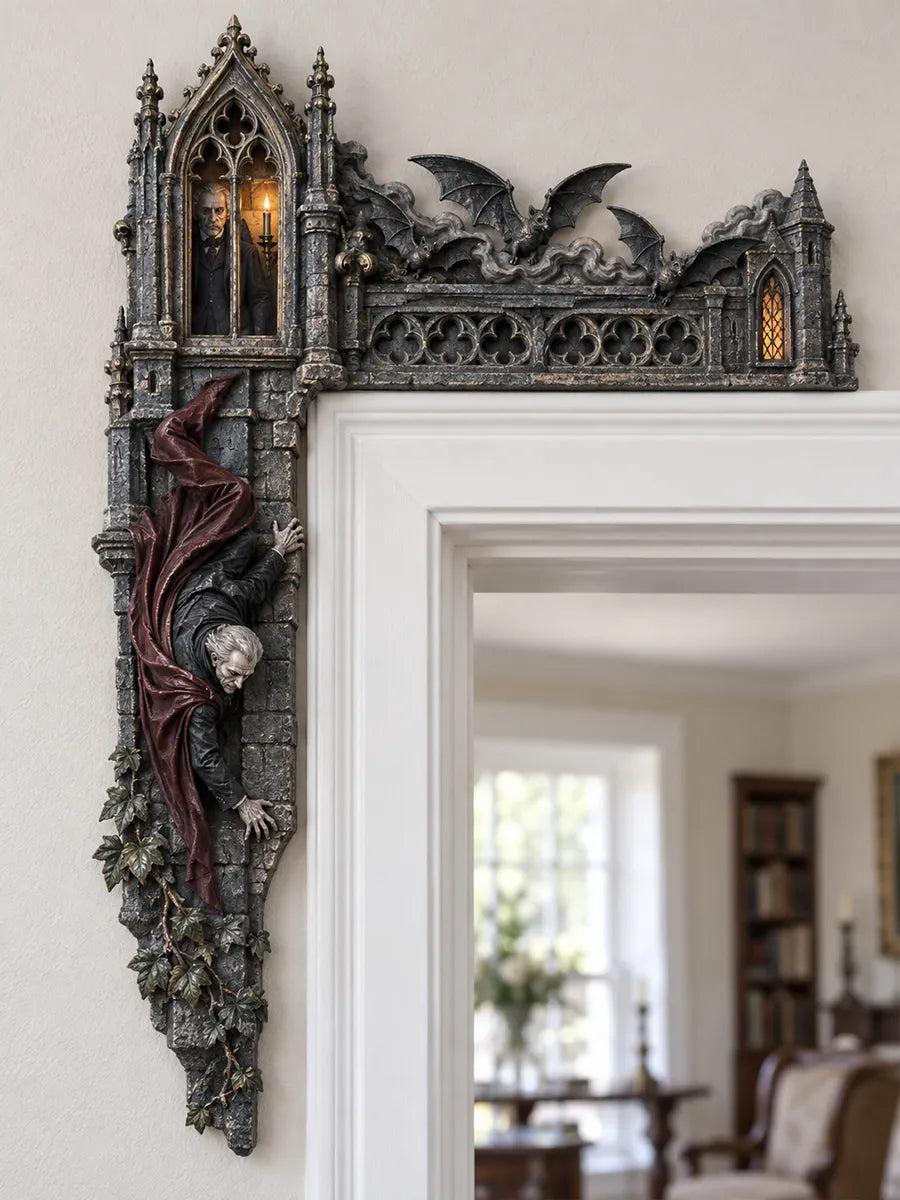 🧛‍♂️ Gothic Vampire Lord Door Frame Corner Decor