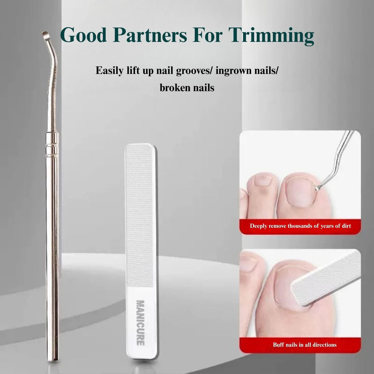 🦅 Precision Ingrown Toenail Clippers Kit – Ultimate Nail Care Solution