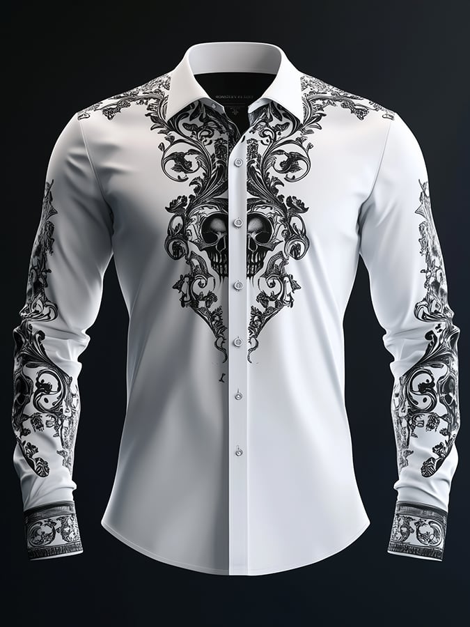 Men's Retro Gothic Dark Shirt
