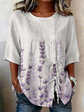 Women's Faith Floral Print Half Sleeve Casual Blouse