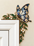 Butterfly & Floral Art Door Frame Corner Decor
