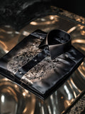 Men's Satin Long Sleeve Shirt