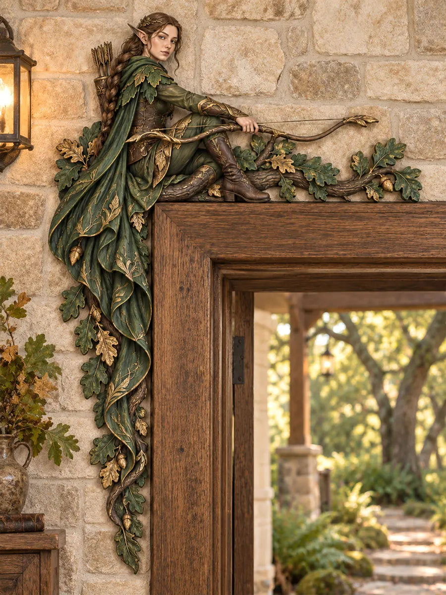 Woodland Elf Archer Door Frame Corner Decor