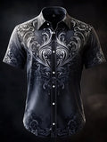 Men's Casual Vintage Brogue Shirt