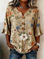 Women'S Casual Printed Top