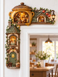 Enchanted Bear Family Door Corner Frame Decor