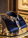 Men's Satin Long Sleeve Shirt