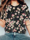 Cherry Blossom Japanese Art Vintage T Shirt