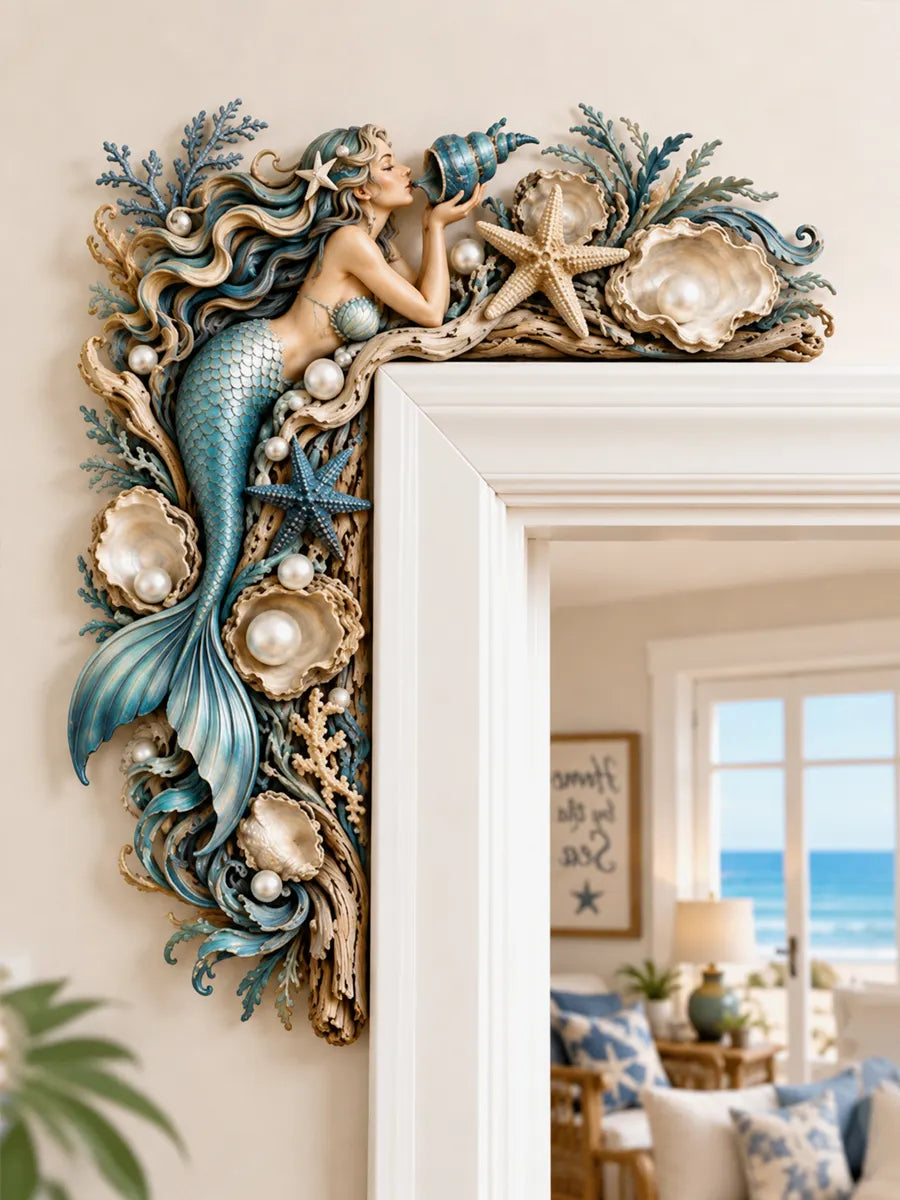 Mermaid Ocean Art Door Corner Decor