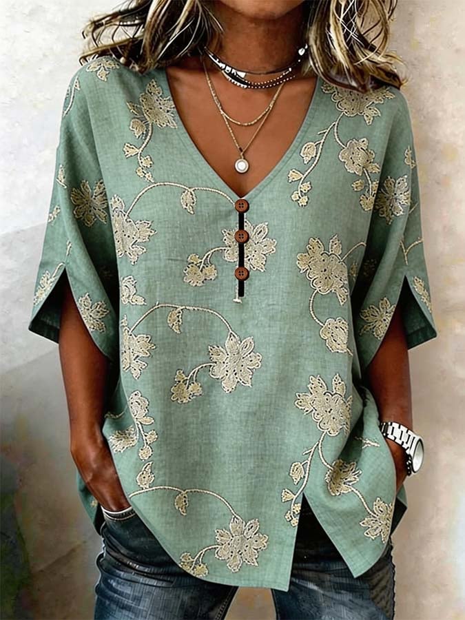 Women'S Casual Printed Shirt