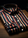 Men's Plaid Business Long Sleeve Shirt