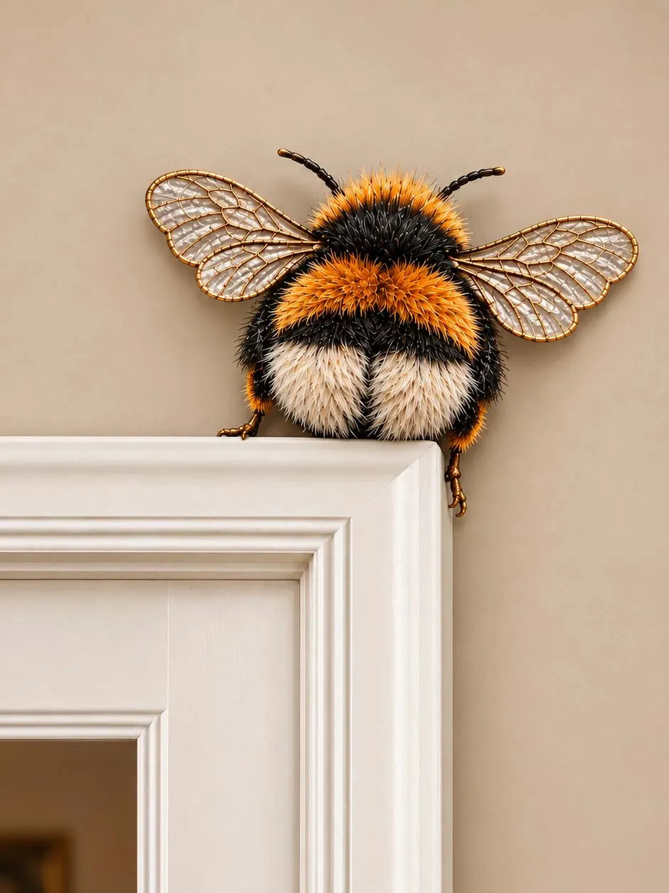 🐝 Cute Bumblebee Door Corner Sign Wooden Wall Decor