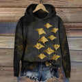 Manta Art Print Long Sleeve Hoodie